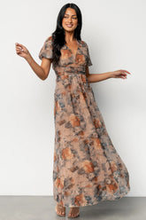 Ardley Maxi Dress | Copper + Slate Floral