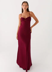 Joanie Maxi Dress - Maroon