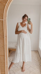 Liza Midi Dress - White