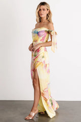Allegra Off Shoulder Maxi Dress | Multi Floral