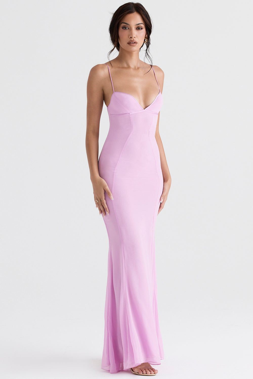 Loren-Pink Maxi Dress